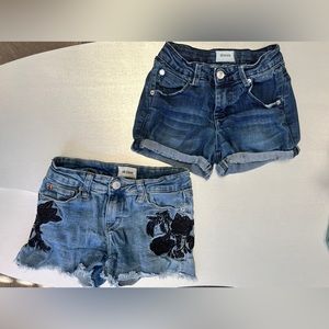 Hudson  Jean Shorts  2 Pair  girls size  10